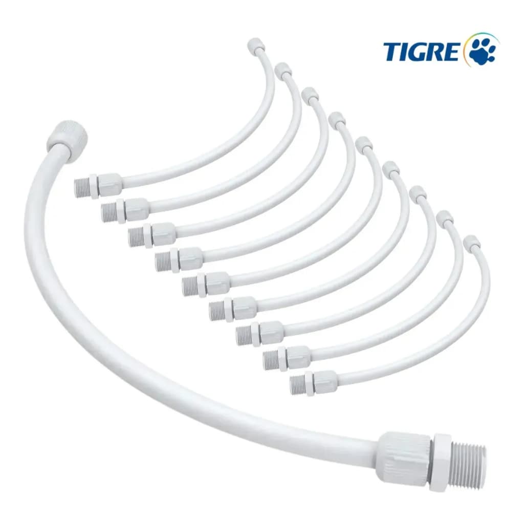 10 Engate Flexivel 60cm Torneira Agua Fria Tigre