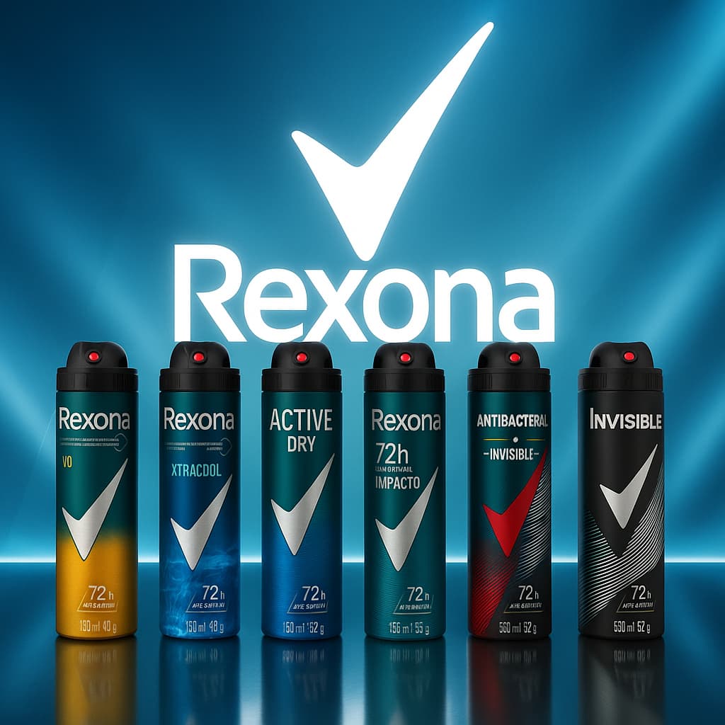 Desodorante Rexona Aerosol Masculino 72h – Antibacterial, Invisible, Impacto (150ml) kit 6 e 12 un