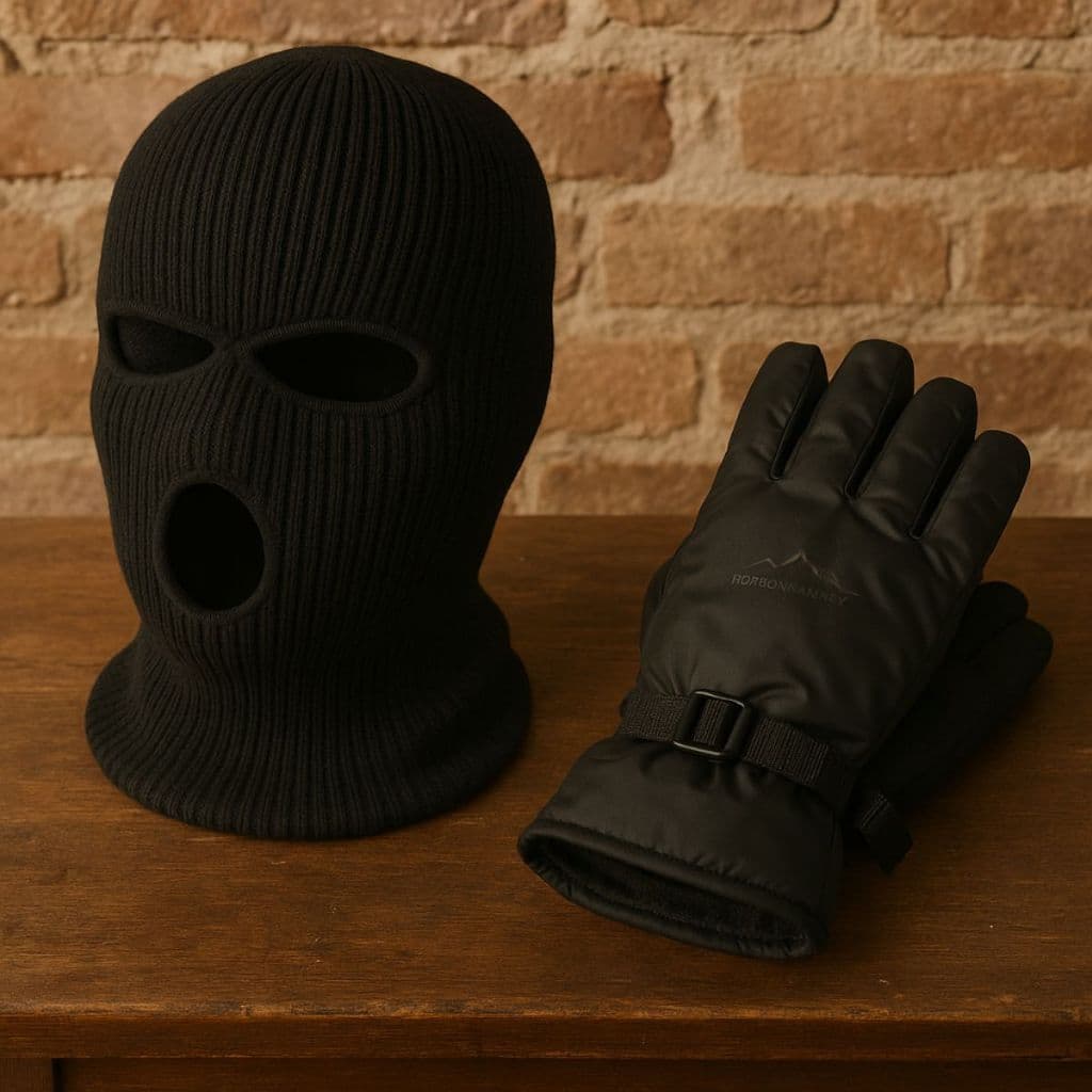 Kit Motoqueiro Inverno Touca Ninja Balaclava + Luva Térmica