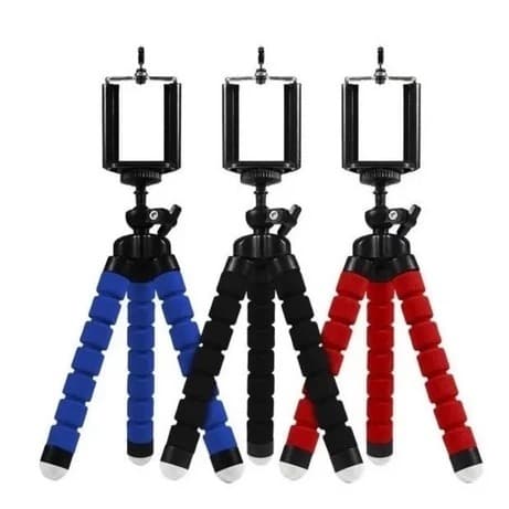 Suporte Tripé Flexível Dobrável e Ajustável  360  para Celular e Cameras BMG-23 - Emborrachado