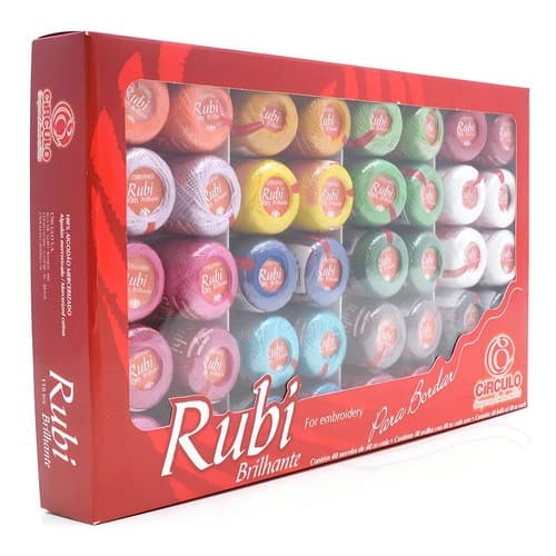 Kit Linha Círculo Rubi Cores Lisas - 40un