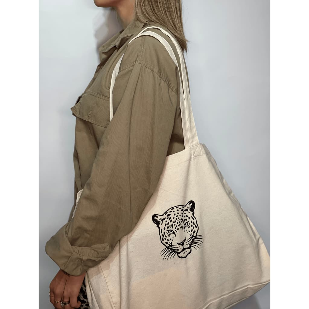 Bolsa Ecobag Sacola Grande em Sarja Algodão Cru - Tigre