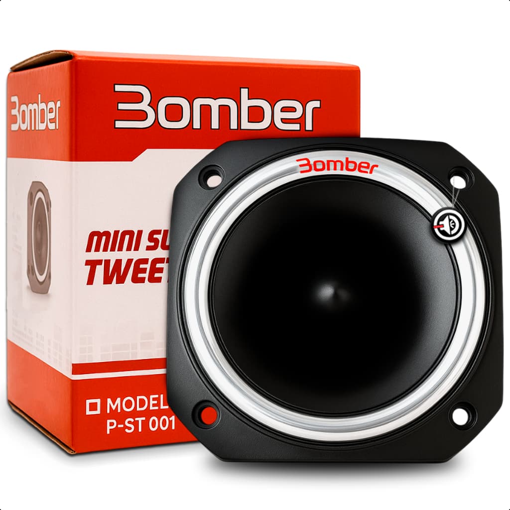 Alto-Falante Bomber – Mini Tweeter Profissional modelo P-ST001 150W RMS, 101dB, 8 Ohms e 3kHz -20kHz