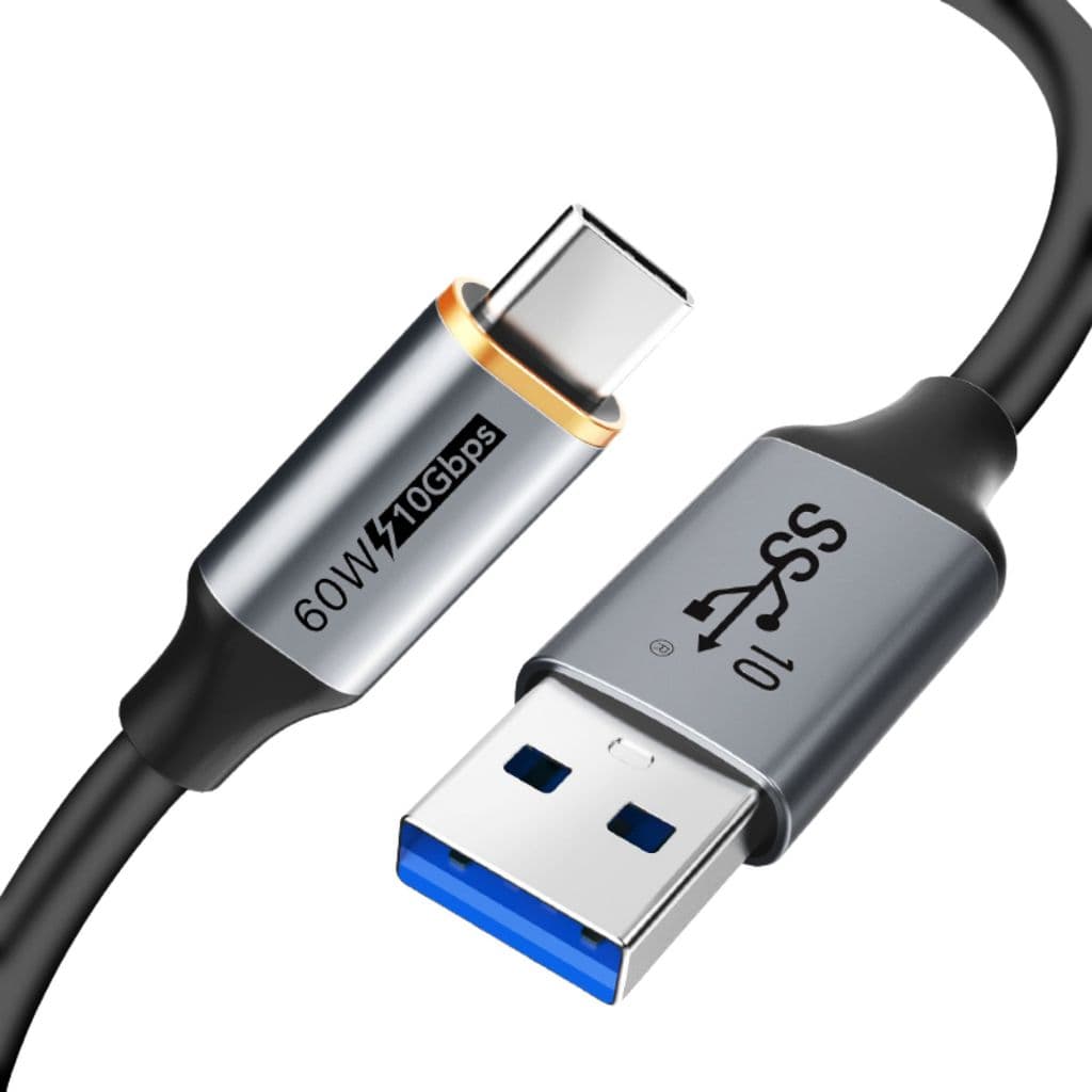 Cabo USB A Para USB C 3.1 10Gbps Turbo Pd 60W 1,5m CableTime