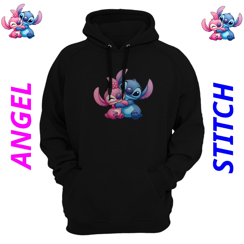 Blusa Moletom Infantil Angel Stitch Menino Menina Infanto Juvenil do 6 ao 16