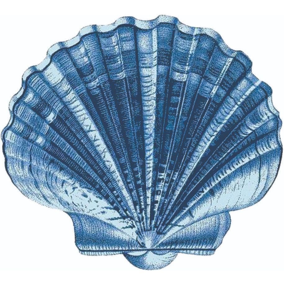 DISPLAY MDF CONCHA FUNDO DO MAR AZUL 60CM