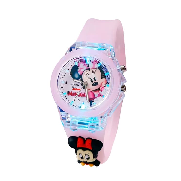 Relógio Infantil Minnie Acende A Luz