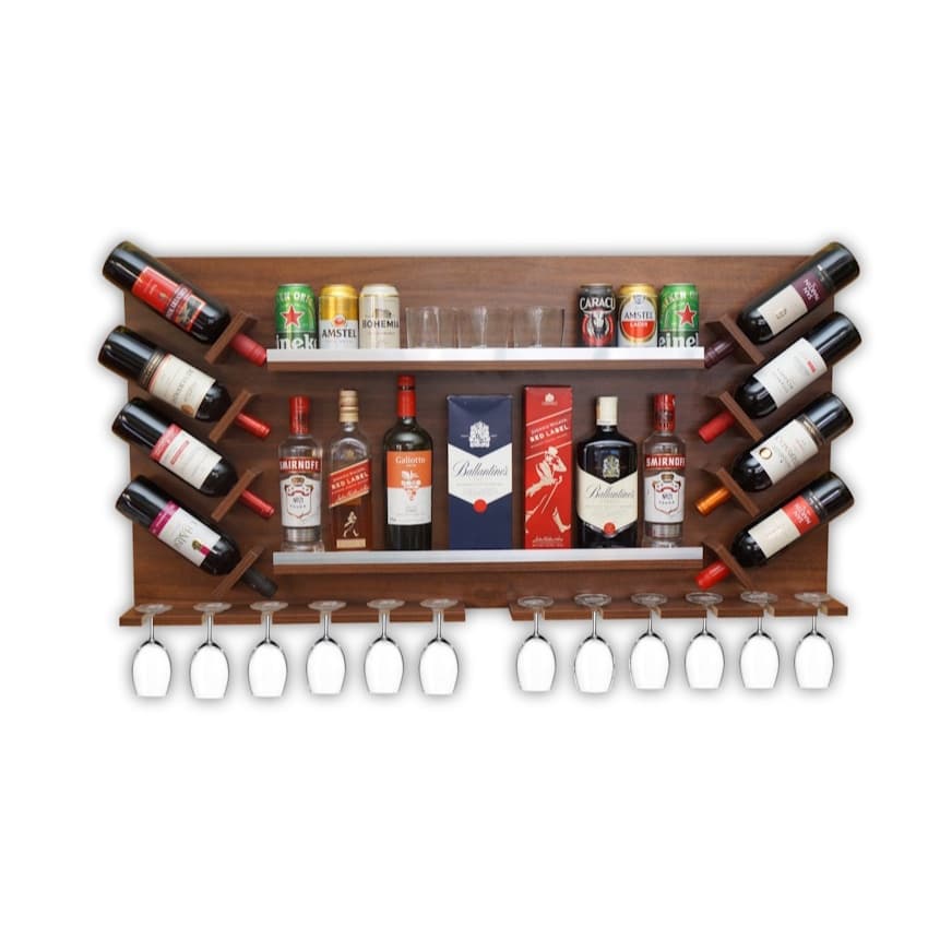 Bar Adega Parede Madeira Barzinho Grande Vinho Sala Área Gourmet