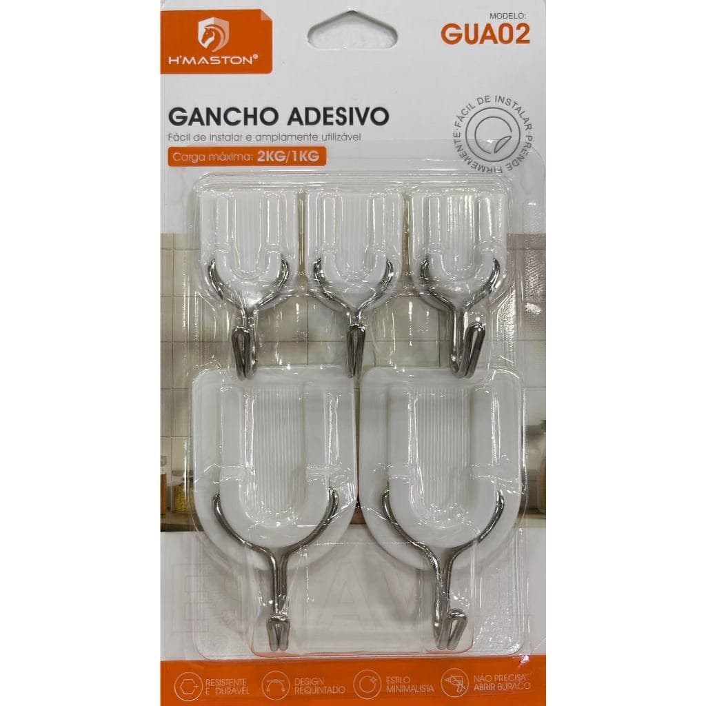 H´MASTON Ganchos Adesivo Suporte Parede Super Aderencia Resistente