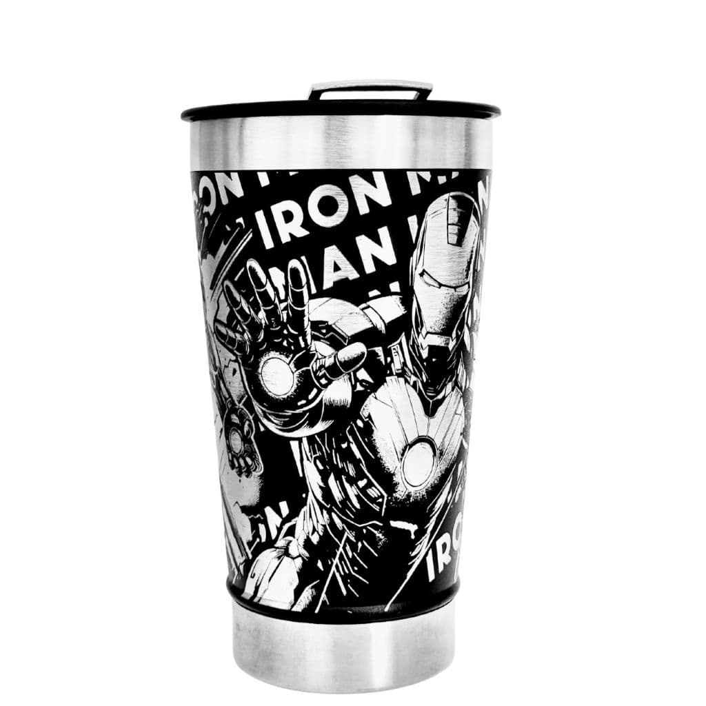 Copo Térmico Personalizado 360º Presente Criativo Homem de Ferro 473ml