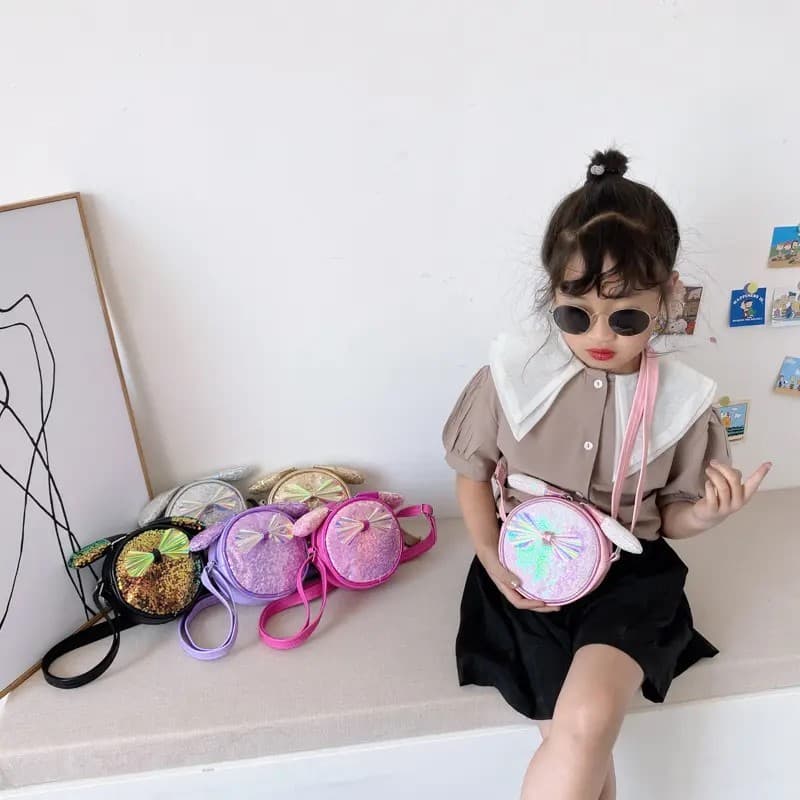 bolsinha infantil com brilho  na promoçao