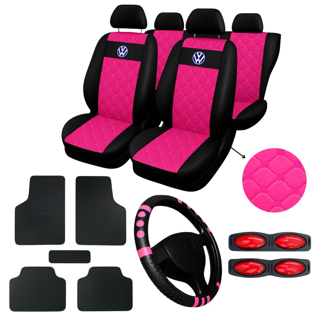 kit capa de banco de carro couro sintético tapete capa de volante de carro gol g1-g2-g3-g4-g5-g6-g7