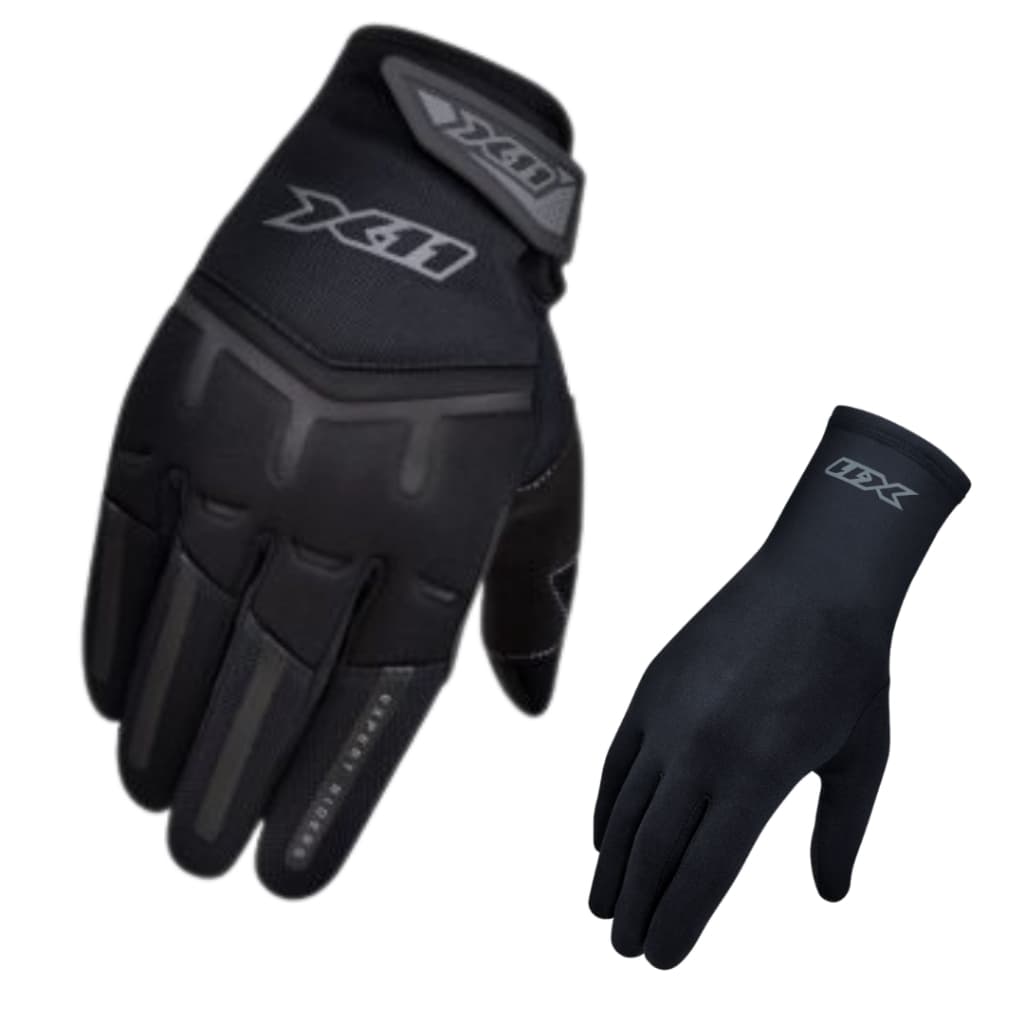Luva FIT-X X11 TAM P + Luva Thermic de Brinde | Luva Para Motoqueiro Kit Proteção  Kit Inverno Moto