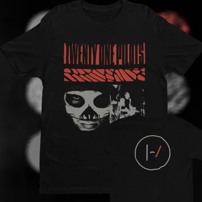 CAMISETA TWENTY ONE PILOTS BLURRYFACE 10TH ANNIVERSARY 100% ALGODÃO