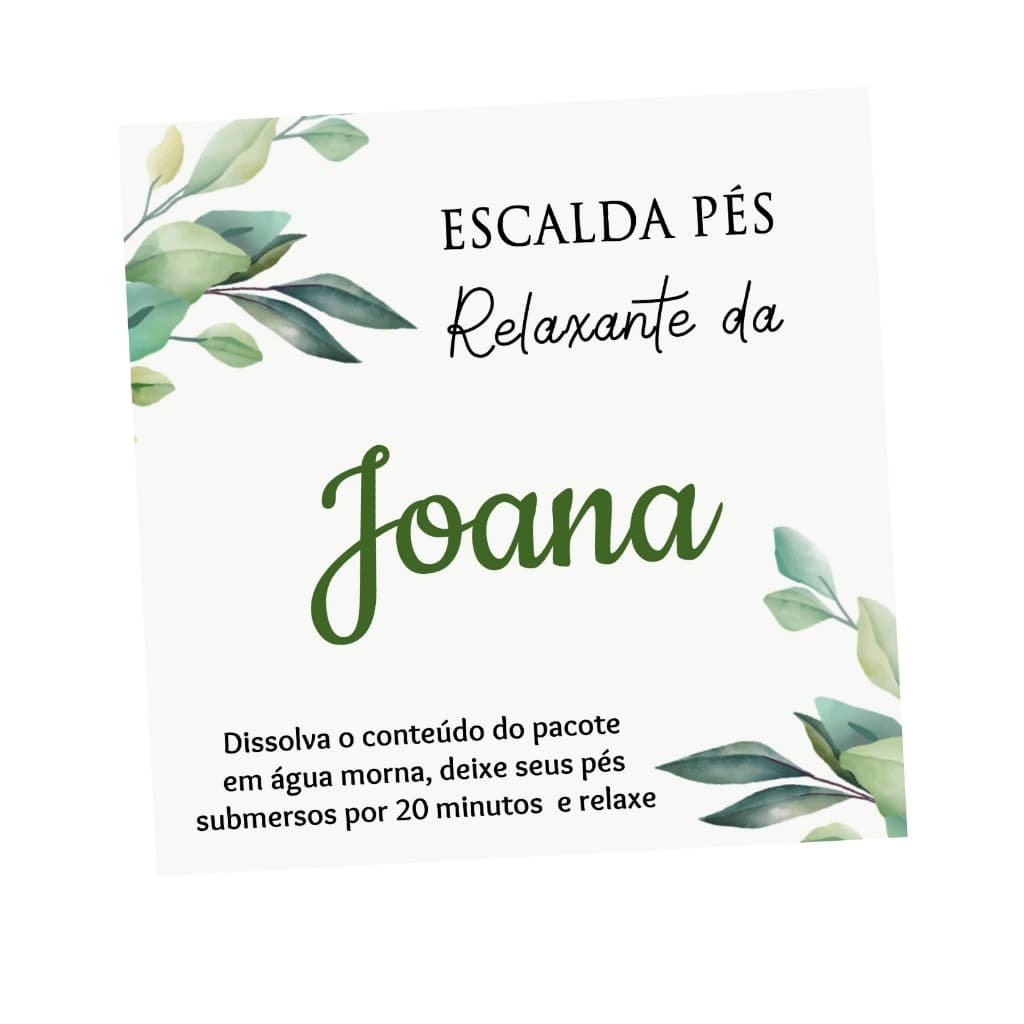 Tag para Escalda Pés