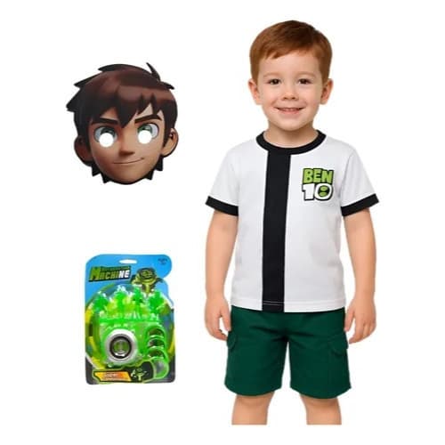 Fantasia Infantil Roupa Ben 10 Com Omnitrix
