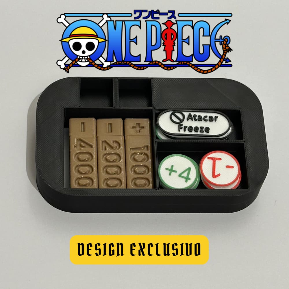 Insert para Lata (tin) Colecionável One Piece TCG - acompanha marcadores