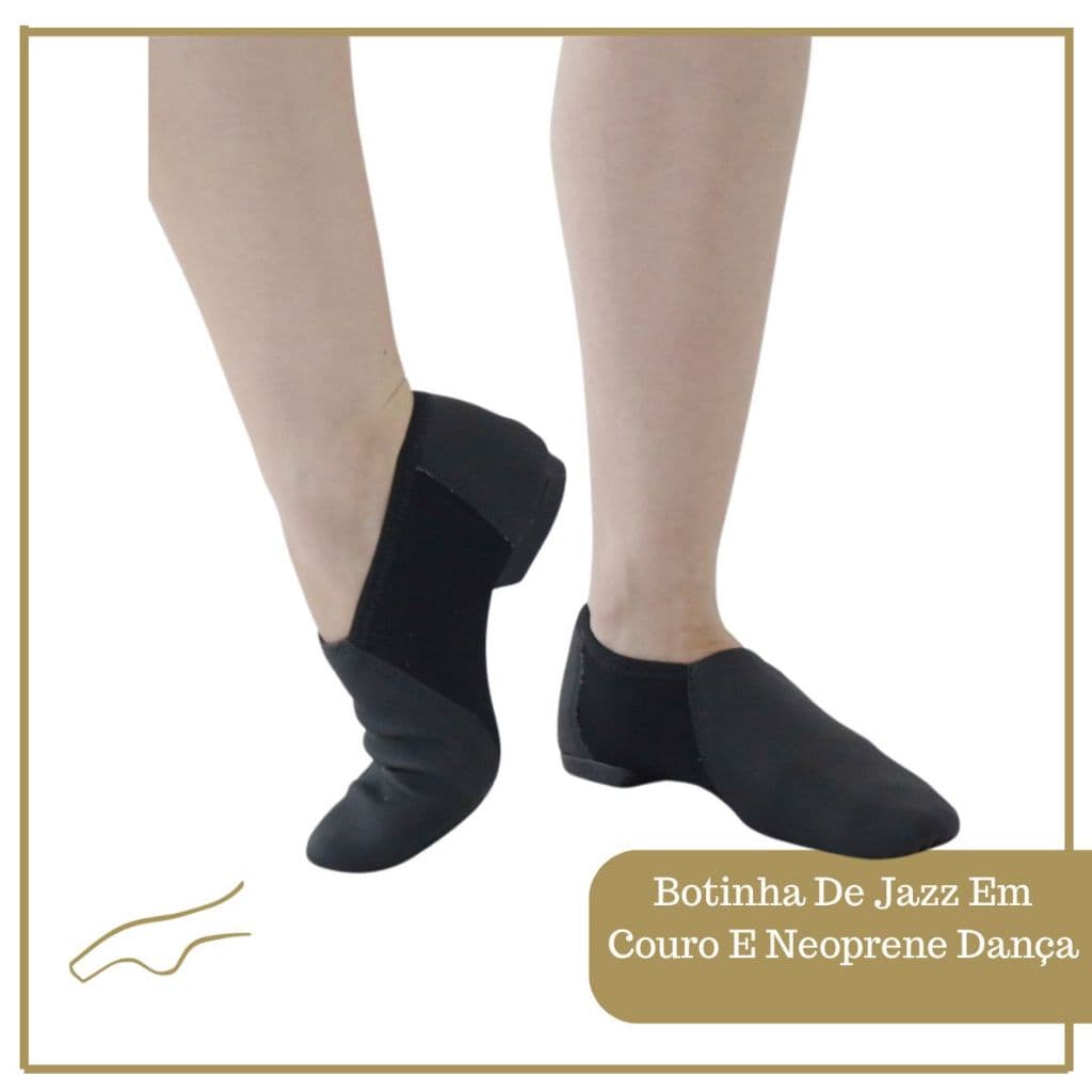 Botinha de Jazz em Couro Dancin
