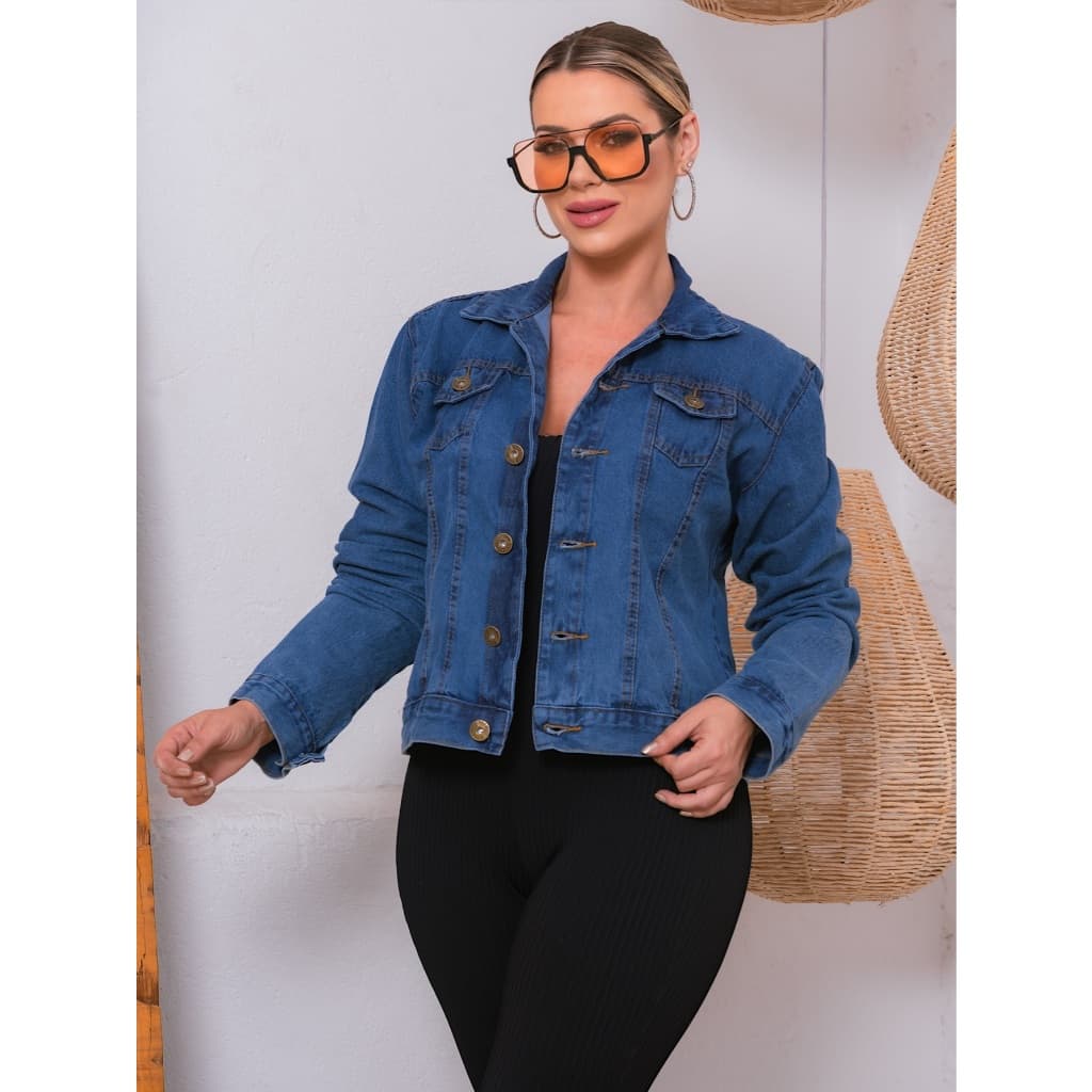 jaqueta jeans ORG, lavagem aleartoria