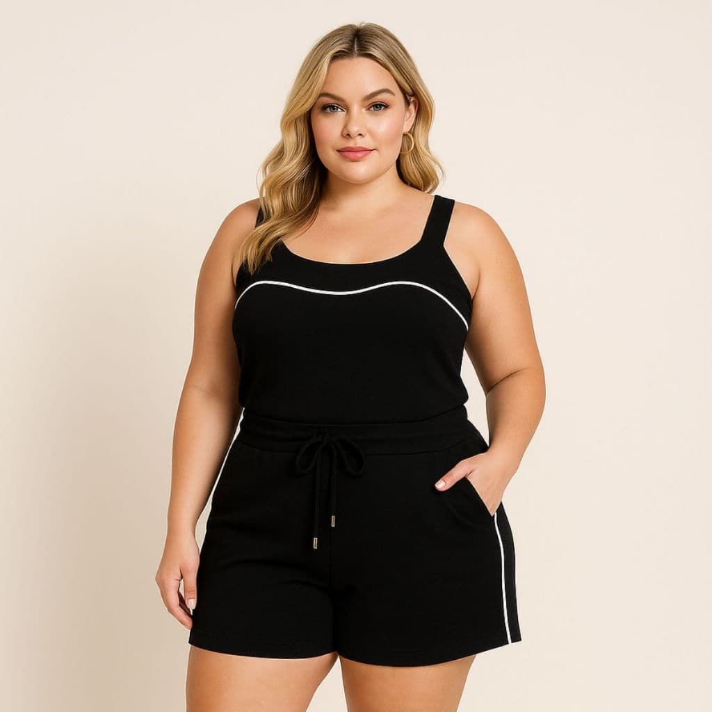 Conjunto Malha Plus Size Feminino. Conj Crepe Plus size. Conjunto Feminino Plus Size.