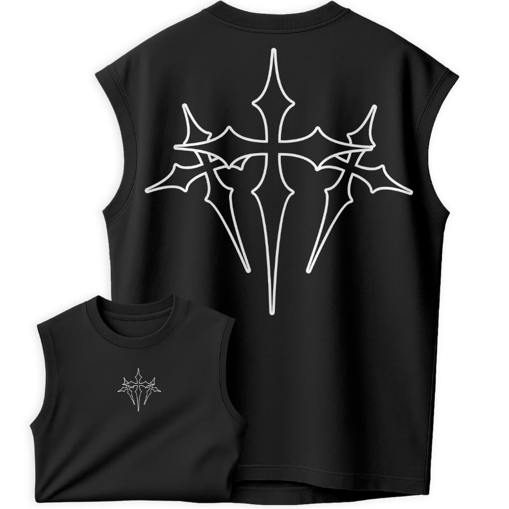 Regata Oversized FLOW TRAP Camiseta Cruz StreetWear Style Casual Urban