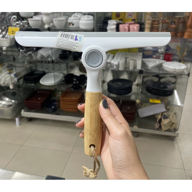 Rodo de Pia Rodinho Dobrável com Cabo de Bambu Novo Século