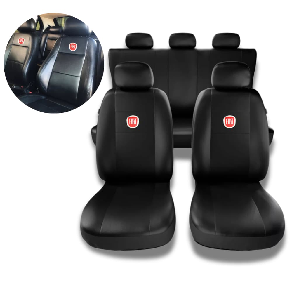 Jogo Capa Couro Sintético Para Bancos Carros Fiat Uno Fiat Palio - Fiat Siena - Fiat Palio Wekeend