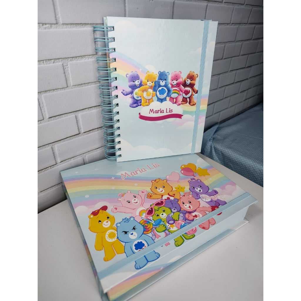 Kit Caixa cartonada e caderno - URSINHOS CARINHOSOS - VOLTA AS AULAS