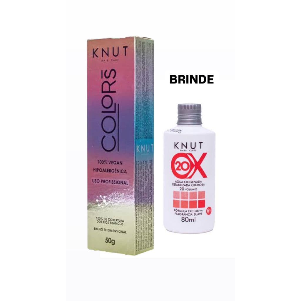COLORAÇÃO KNUT COLORS PROFISSIONAL HIPOALERGÊNICA VEGANA 50G + BRINDE