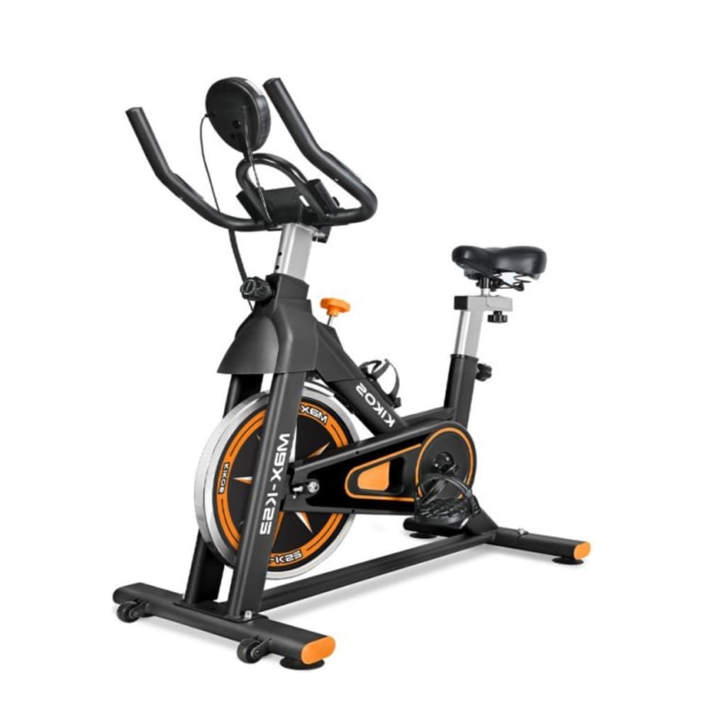 Bicicleta Ergométrica Spinning Kikos MAX-KS2 Roda de Inércia 8Kg, 5 Funções e Display Lcd