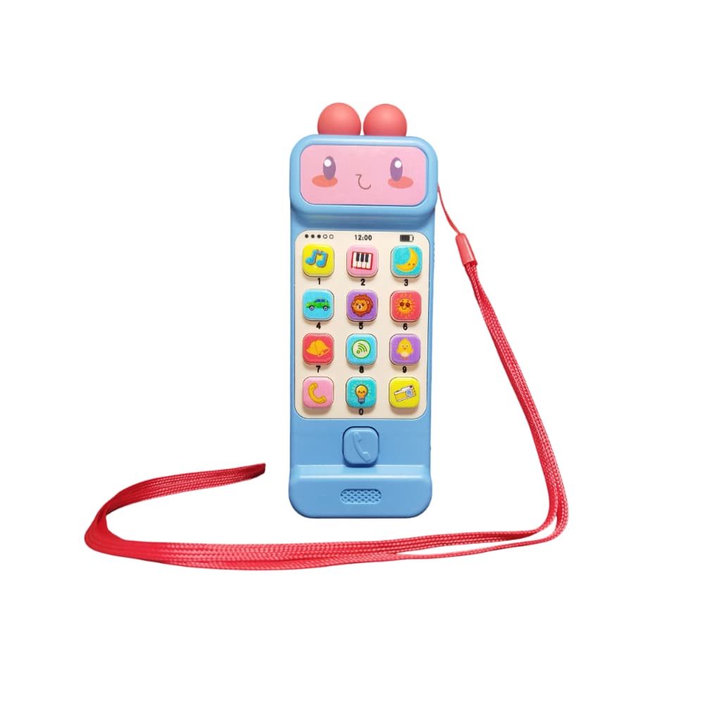 Celular Interativo Musical Brinquedo Montessori Educativo com Luzes, Sons e Sensorial para Bebê