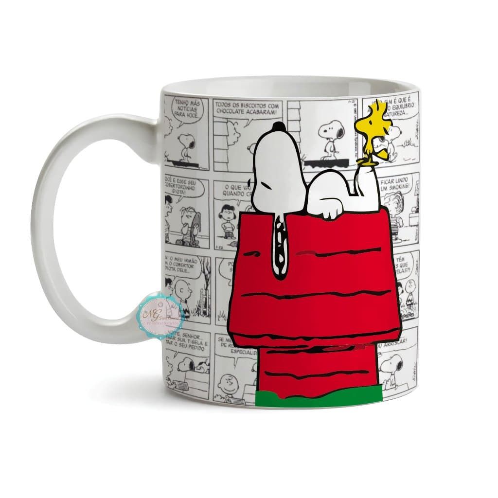 Caneca Personalizada Snoopy Personalizada Com Nome Mod. 002