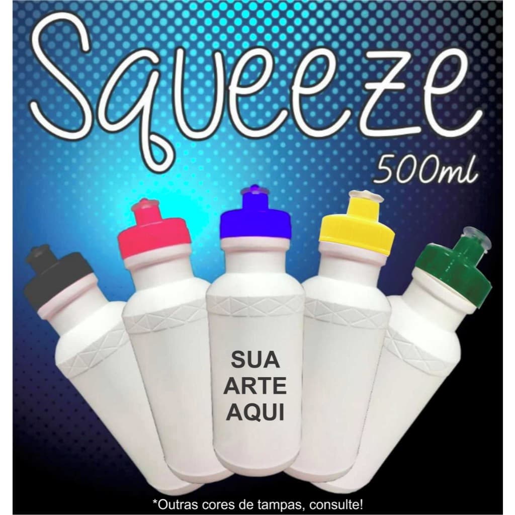 80 Squeeze de Plástico - 500ml -  (personalizado