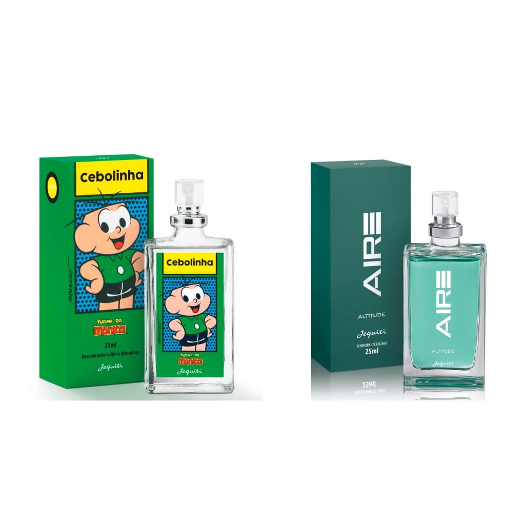Kit Jequiti Cebolinha + Aire Masculina 2 Colônias de 25ml cada