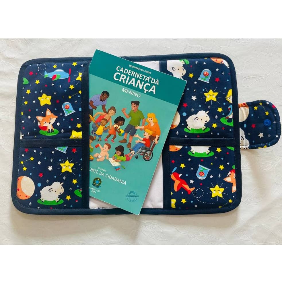 Capa caderneta de vacinação Porta documentos bebe menino menina