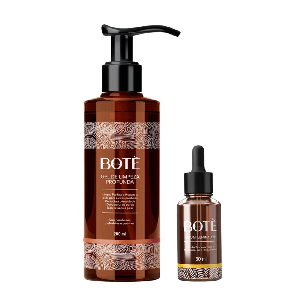 Kit Gel De Limpeza E Sérum Iluminador Botè