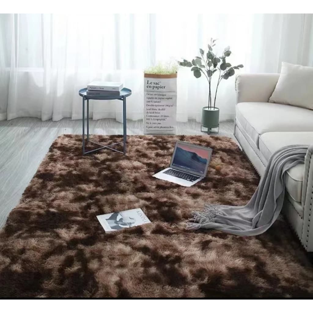 Tapete para Sala 1,40x1,00 Felpudo Shaggy Peludo Promoção