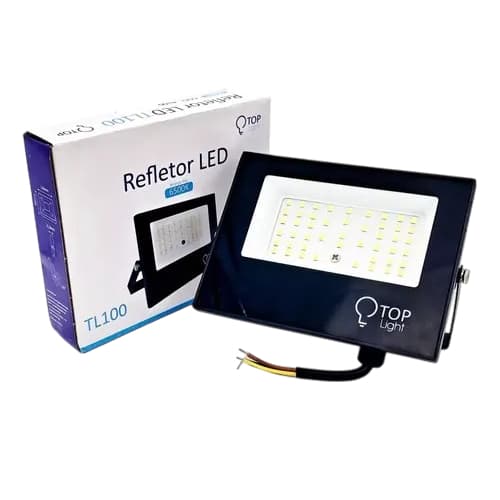 Refletor 100W Mini Branco Frio 6500k Projetor Led Holofote a Prova D'agua IP65 Top Light