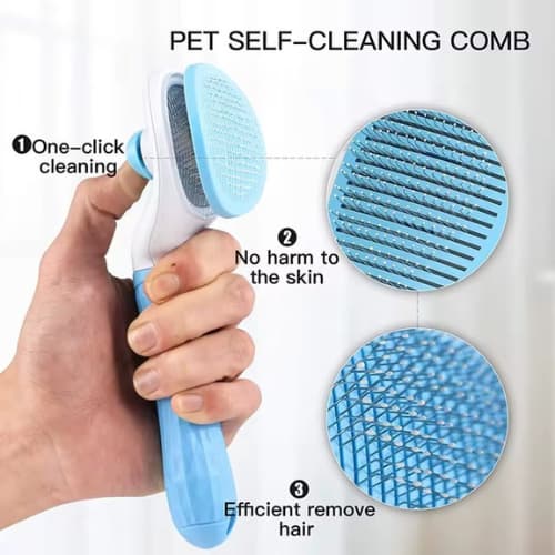 Rasqueadeira Automática Tira Pelos para Cães e Gatos – Prática e Eficiente!