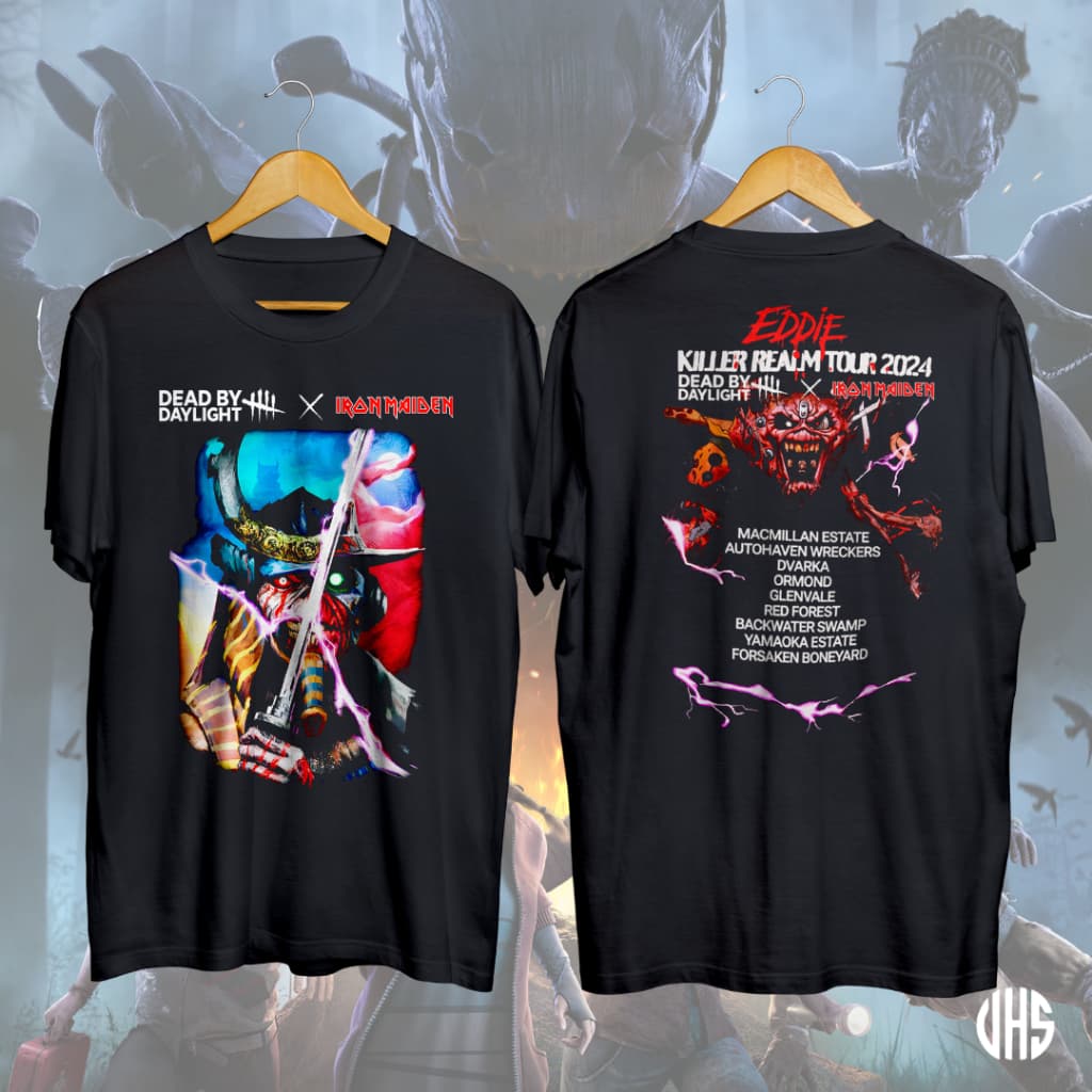 Camisa Dead By Daylight X Iron Maiden Sobreviventes Skin Algodão Unissex