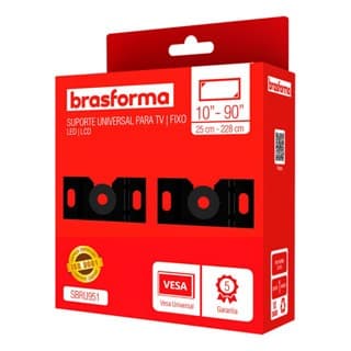 Suporte de Parede Brasforma para TV 10" a 90" – Compatível com Smart e LED