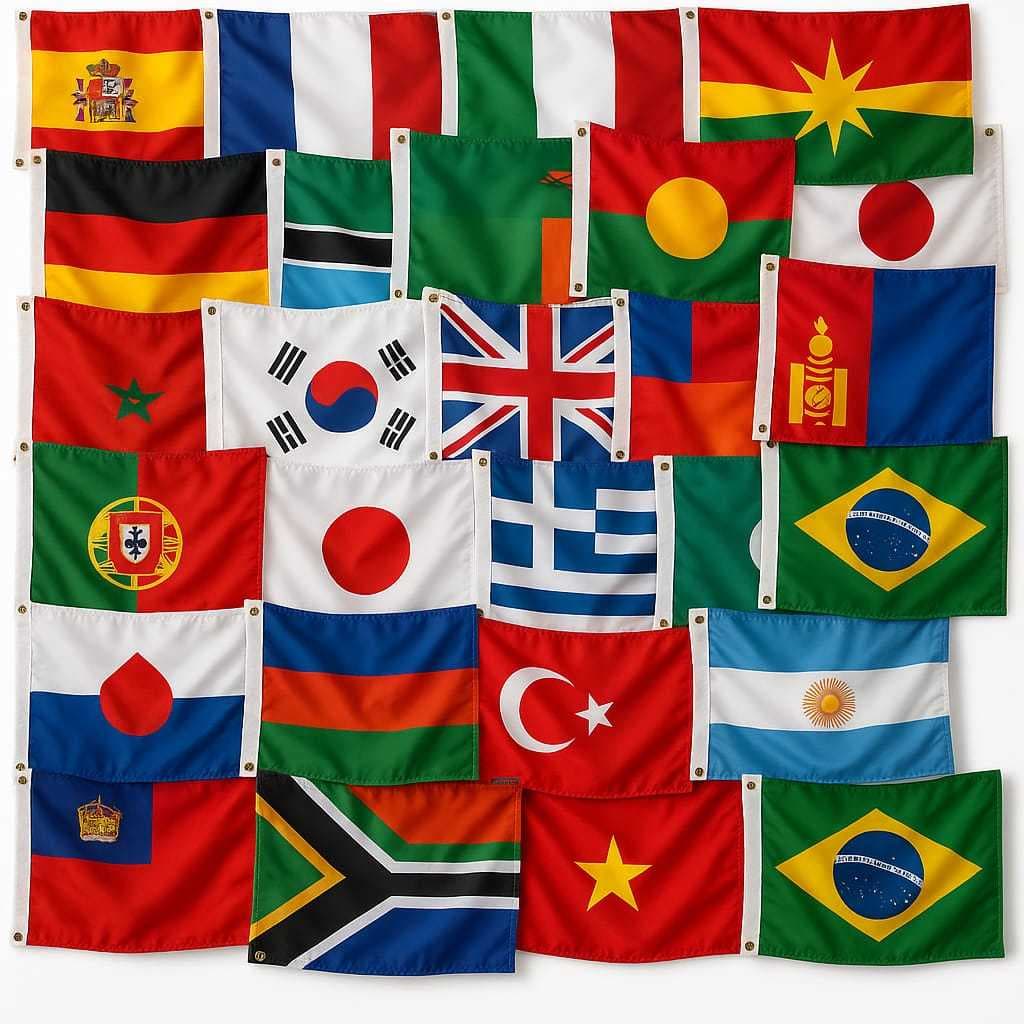 Bandeira Dos Países 90x150cm- 75 Nações Do Mundo P/escolher Envio Hj