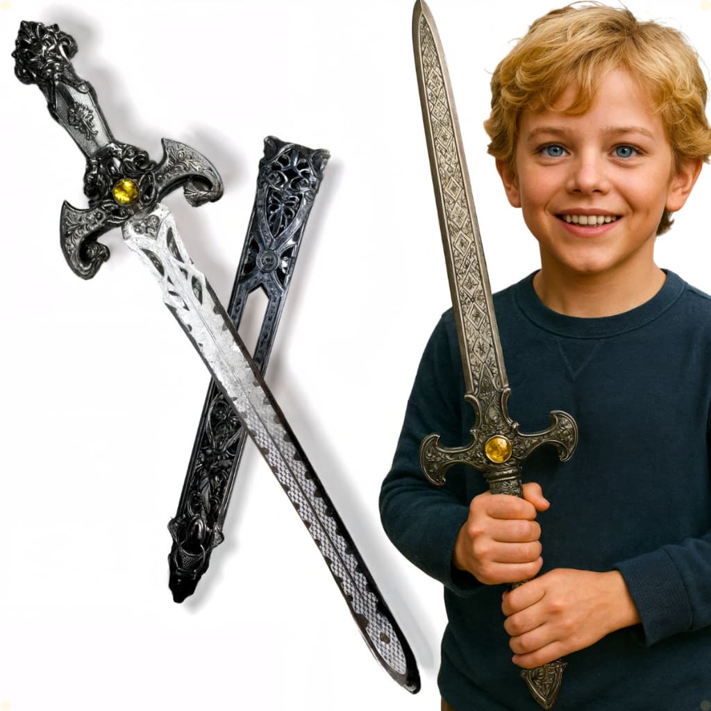 Espada Medieval Brinquedo Infantil Menino Espada GladiadorPlástico Cosplay