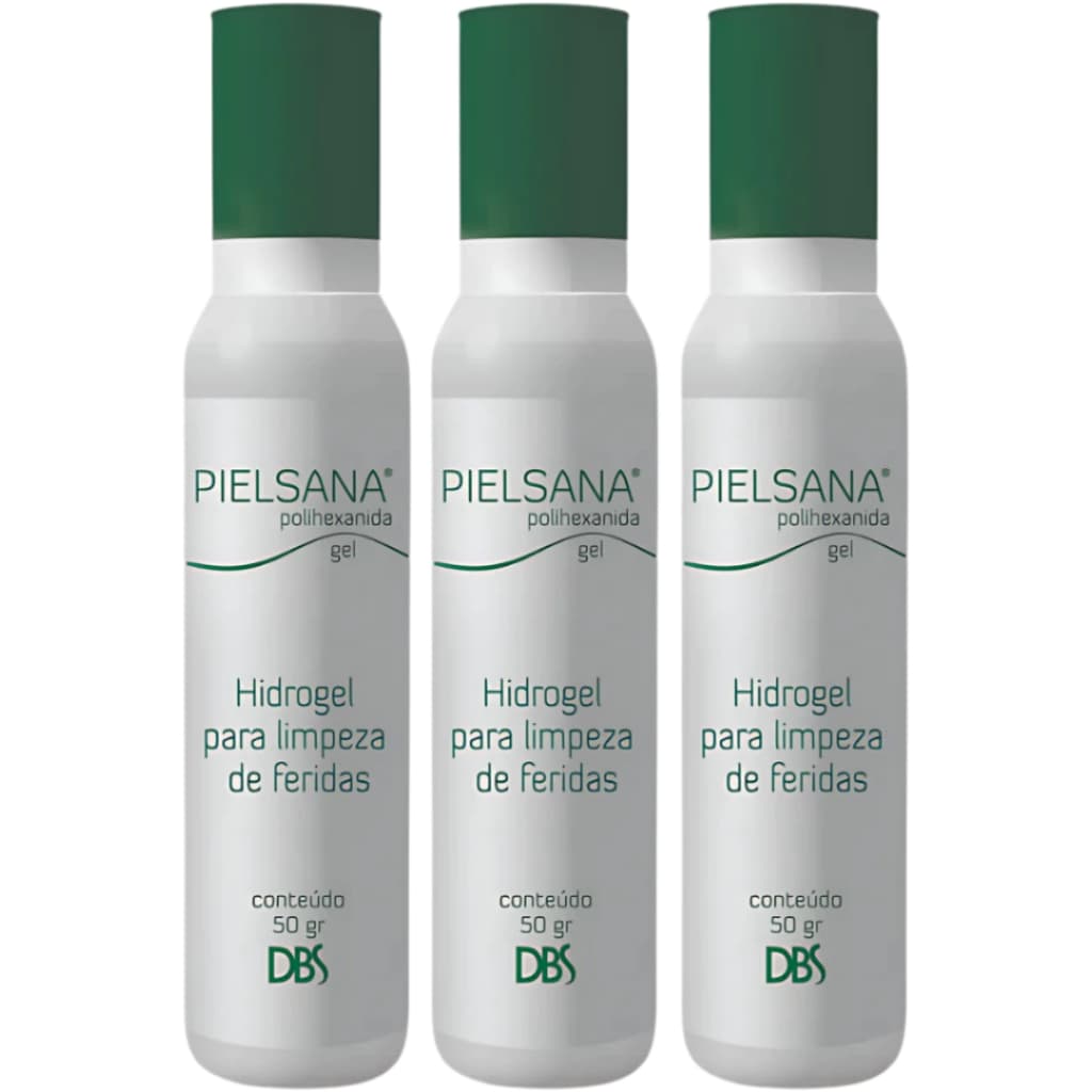 Kit 3 Pielsana Polihexanida Hidrogel 50g (1) Dbs