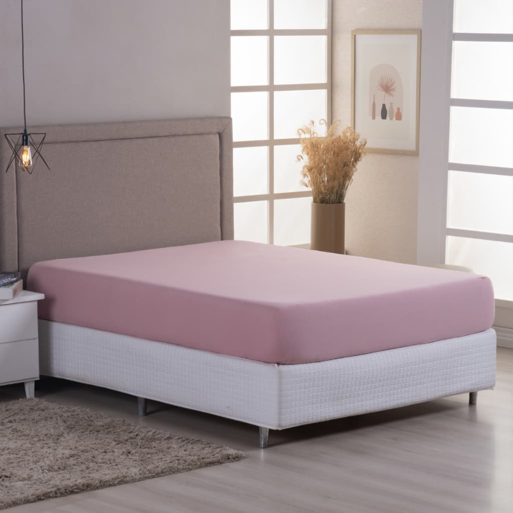 Lençol Avulso de Malha Queen 1,98x1,58 com Elástico 100% Algodão não Forma Bolinhas
