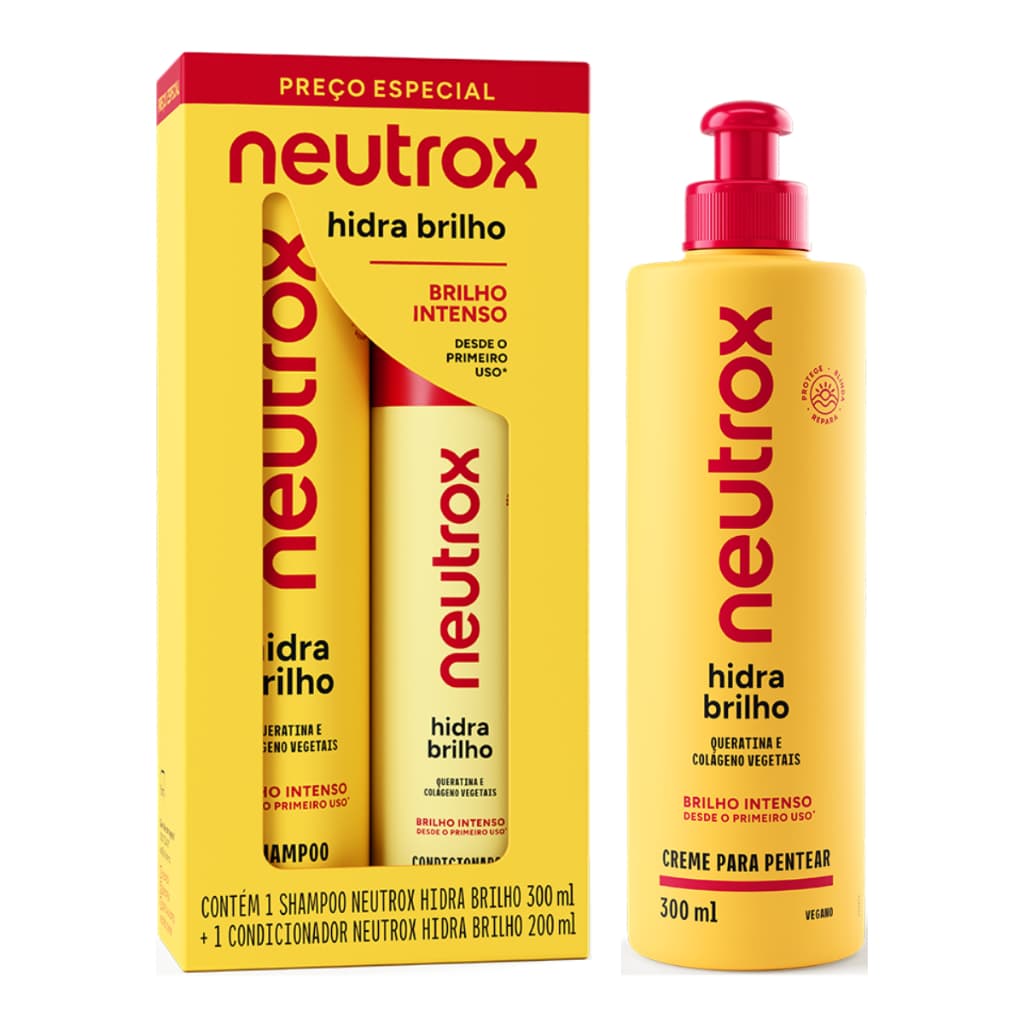 Kit Neutrox Hidra Brilho Promopack + Creme de Pentear