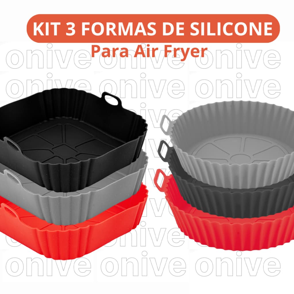 Kit 3 Formas De Silicone Resistente Qualidade Premium