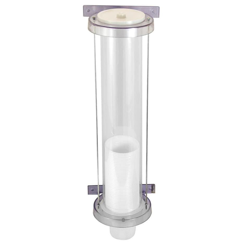 Dispenser BMGG para Copo de Chopp 300mL  Acrílico com Escova Reguladora  Fixação na Parede
