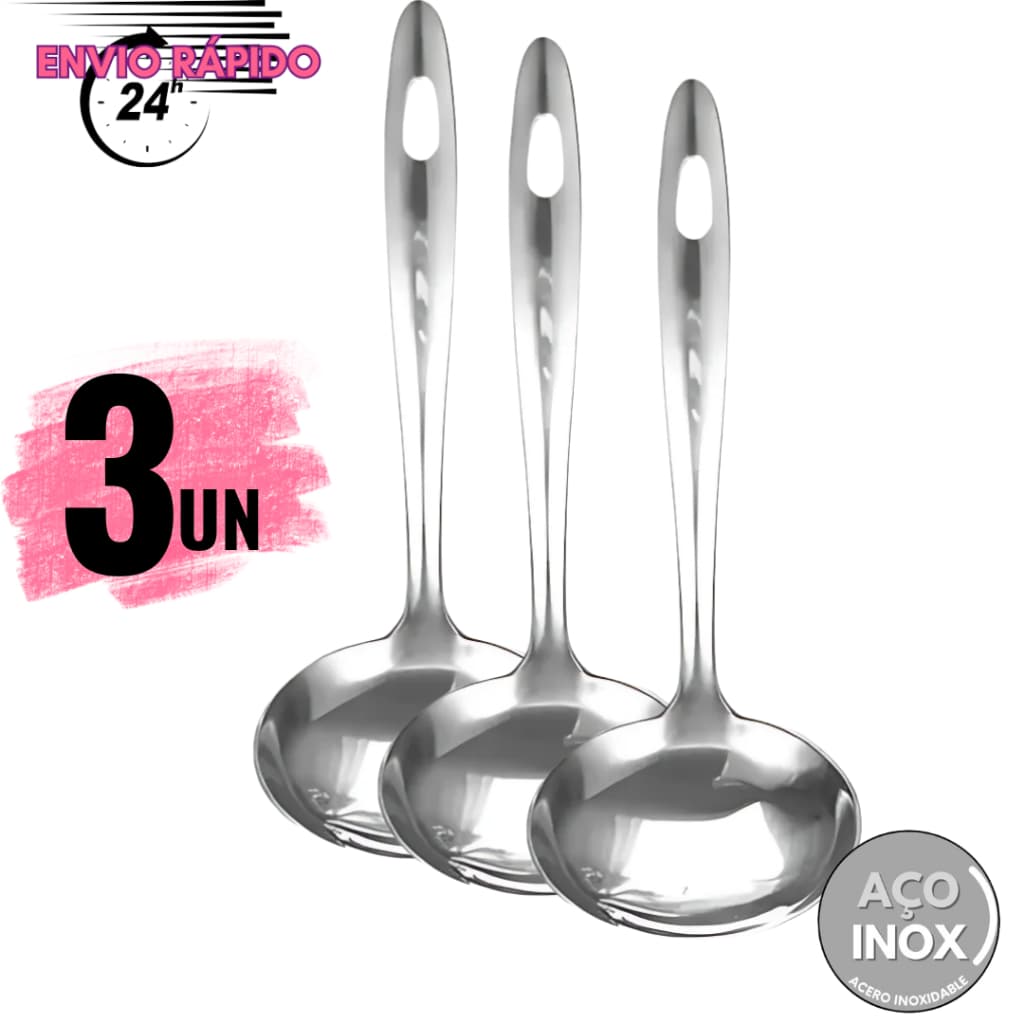 Concha Sopa Feijão Caldos Em Inox Media 23cm para cozinha Utensílios de cozinha duráveis