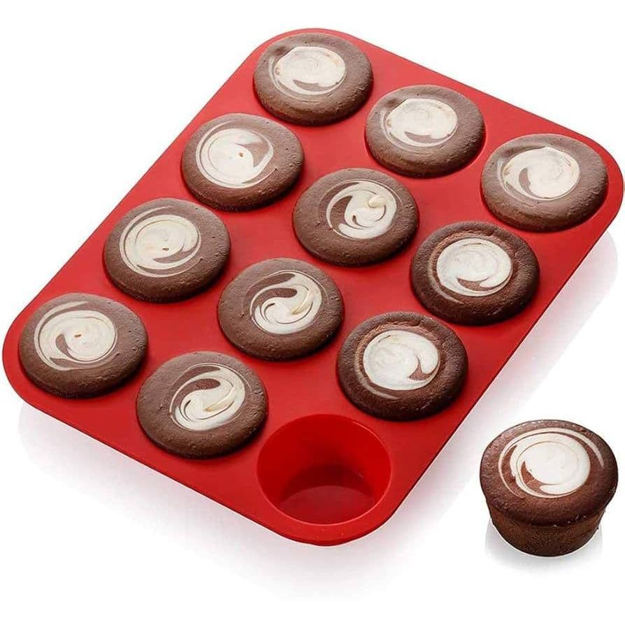 Forma De Silicone Cupcake E Muffin 12 Cavidades